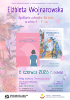 Plakat spotkań z Elżbietą Wojnarowską